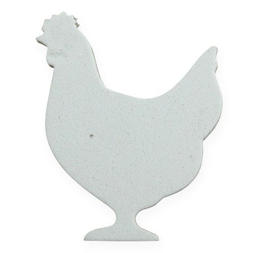 Floristik24 Sprinkle decoration Easter chicken, rabbit white 4cm 96p