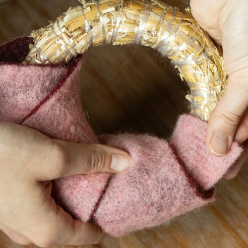 Product Straw ring craft blank for DIY decorations and floristry