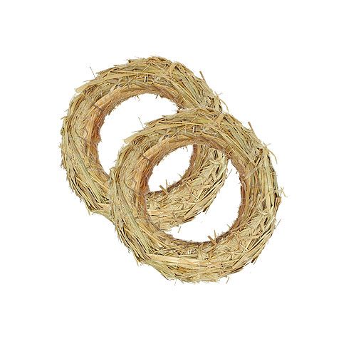 Floristik24 Straw wreath 18/3cm (10 pieces)