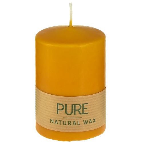 Product Pillar candle Wenzel candles PURE candles stearin honey 90x60mm