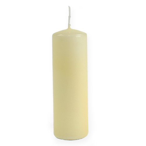 Floristik24 Pillar candle 120/40 cream 24pcs