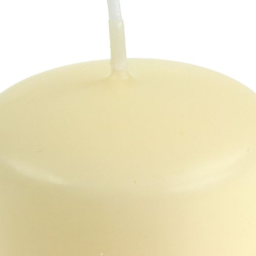 Product Pillar candles cream candles H145mm Ø50mm cream 12pcs