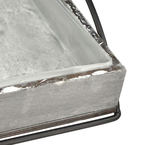 Product Versatile set of wooden trays in grey – Various sizes – Stylish storage and serving solution – Set of 3