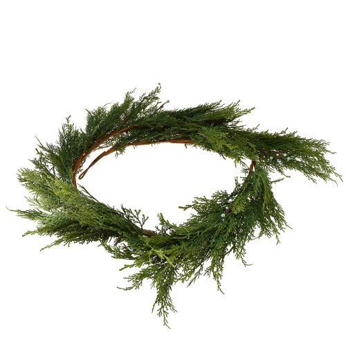 Product Fir garland Thuja with fruits decorative hanger green L175cm