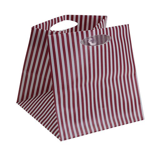 Product Bag plastic Bordeaux sort. 12cm x 12cm 12pcs