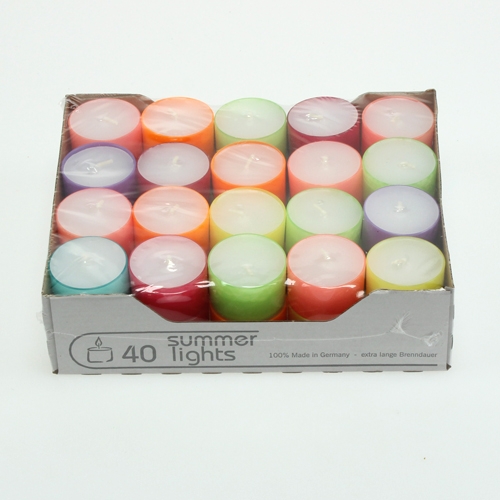 Floristik24 Tealights colored Ø38mm 40 pcs