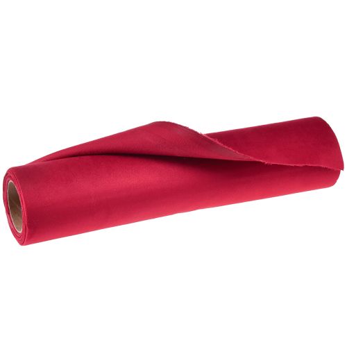 Product Velvet table runner red, shiny decorative fabric, 28×270cm - table runner for festive decoration