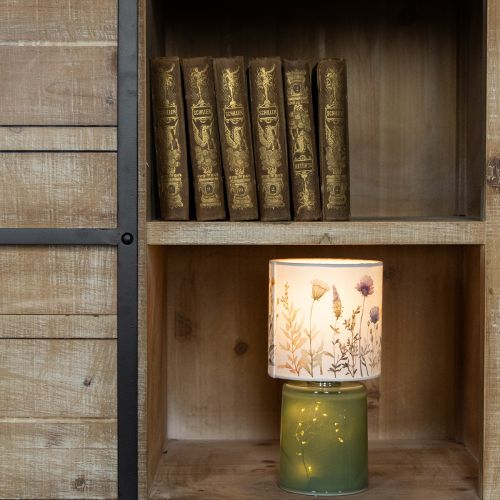 Product LED table lamp with floral pattern for stylish living room lighting, 23cm