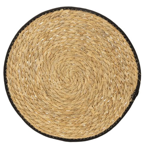 Floristik24 Table mat, rush grass placemat, round, Ø35cm, 4 pieces