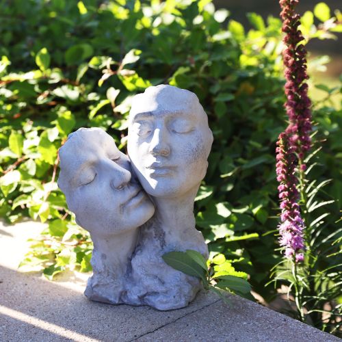 Product Dreaming couple stone cast bust lovers H29.5cm