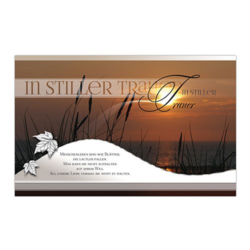 Floristik24 Mourning cards sort. 9,9cm x 15,6cm 6pcs