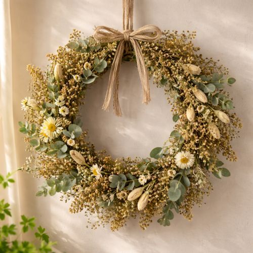 Product Dried flowers Broom Bloom Olive Green 160g 48cm