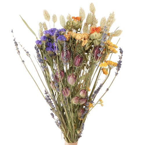 Product Dried Flower Bouquet Sea lavender & corn Purple Orange 55cm