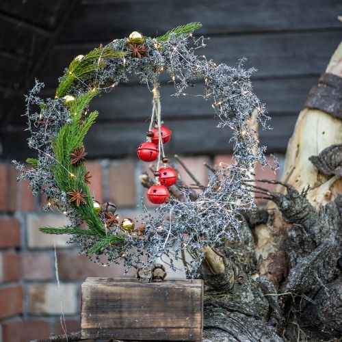 Product Dried wreath Asparagus rustic decorative wreath wooden base Ø35cm