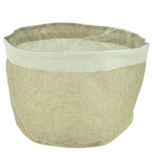 Planter jute fabric basket natural utensil Ø26cm H21cm 3pcs