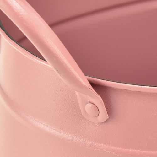 Product Planter metal oval plant pot pink 24/21/18cm set of 3