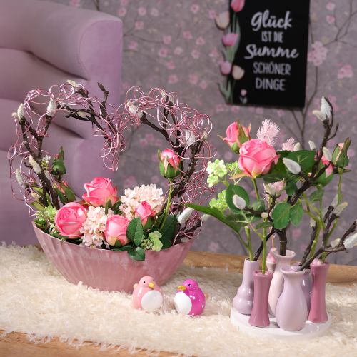 Product Bird decorative figure, cute and colorful design for the living room, 6cm, 6 pieces