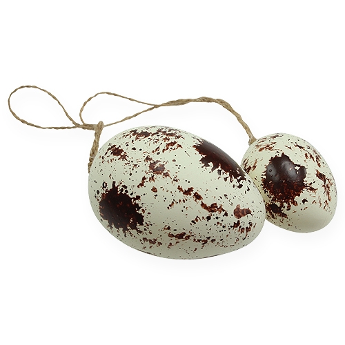 Floristik24 Decorative eggs in plastic box 4-6cm 18 pcs