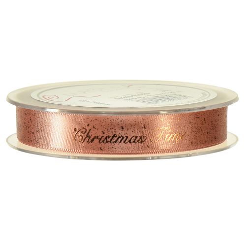 Product Christmas Ribbon Christmas Time Band Red Brown Gold 15mm 20m