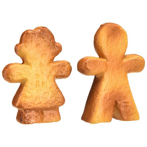 Product Christmas decoration ceramic gingerbread woman and man 7cm 6pcs