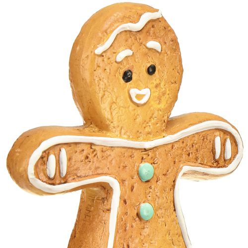 Product Christmas decoration gingerbread man and woman ceramic 16cm 2pcs