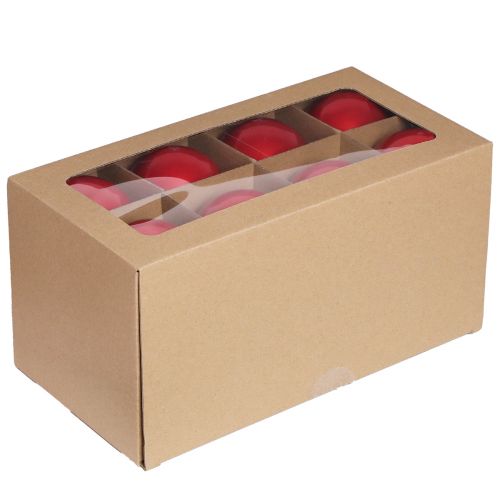 Product Christmas balls red gloss glass tree balls Ø7.5cm 12 pcs