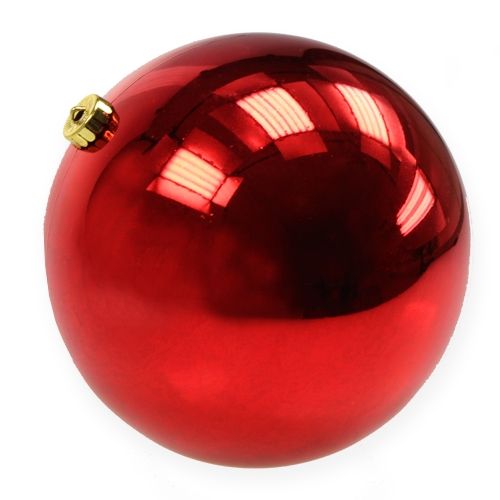 Christmas ball plastic big red Ø25cm