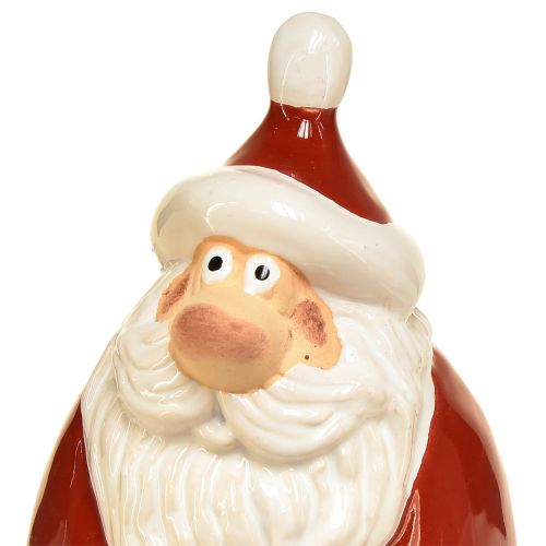 Product Santa Claus figure in red 13 cm – Ideal Christmas decoration for a festive atmosphere – 2 pieces