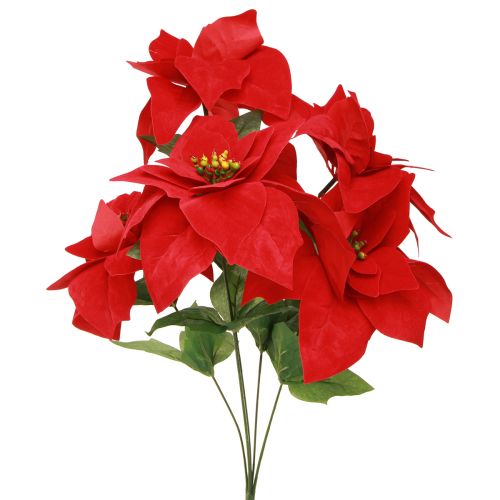 Product Christmas Star Red Artificial L55cm 2pcs