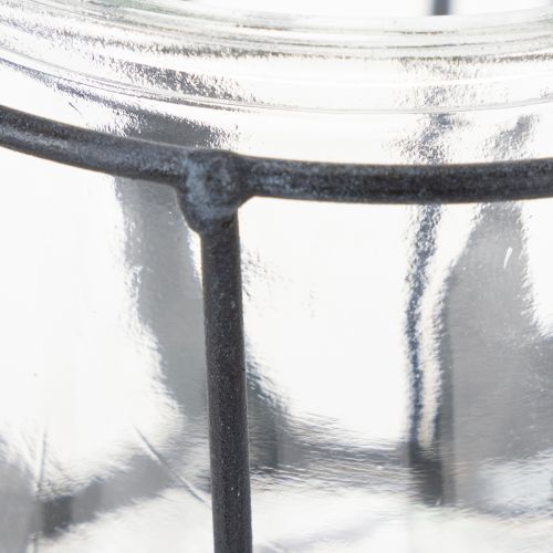 Product Metal lantern with glass, anthracite, Ø23cm, H27cm