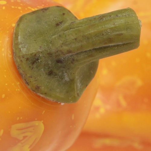 Product Ornamental pumpkin decoration artificial pumpkin orange Ø13.5cm H25cm