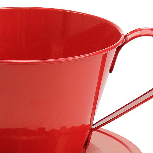 Product Cup with plate Red Ø16cm H11cm