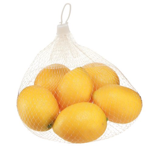 Product Lemon Decoration Artificial Food Ø5.5cm H8cm 6 pcs