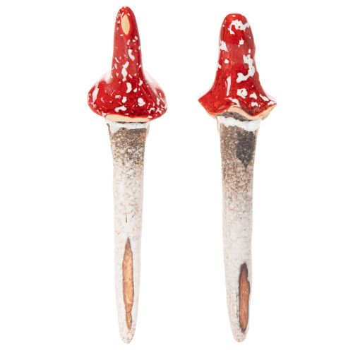Dwarf Figurines with Red Mushroom Hat for Autumn Decorations - 17cm, Set of 2 | Floristik24.co.uk