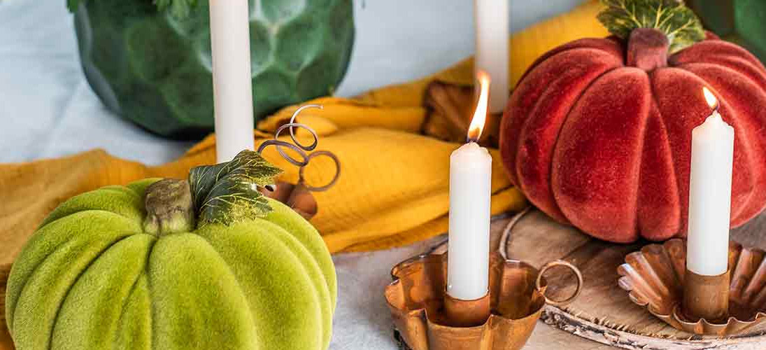 Pumpkin decorations and kites