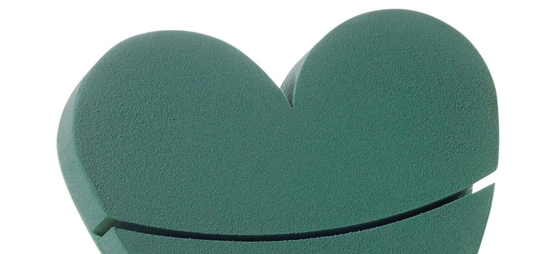 Floral foam heart