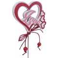 Floristik24 Flower plug deco plug &quot;Love&quot; Valentine&#39;s Day 25.5cm 16pcs