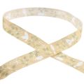 Floristik24 Ribbon communion decorative ribbon beige 25mm 20m