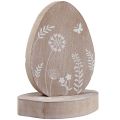 Floristik24 Table decoration wooden decoration Easter egg wooden egg stand 14.5cm 3 pieces