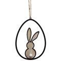 Floristik24 Easter bunny decoration for hanging Easter decoration wood 13cm 4pcs