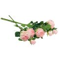 Floristik24 Artificial Roses Pink Artificial Roses Dry Look 53cm 3pcs