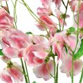 Floristik24 Artificial flowers pink white vetch Vicia garden flowers 61cm 3pcs