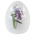 Floristik24 Ceramic Easter eggs decoration with floral decoration 12cm 3pcs