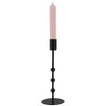 Floristik24 Stick candle holder candlestick black metal Ø7cm H19.5cm