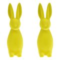 Floristik24 Flocked bunnies Easter bunnies yellow-green 8×10×29cm 2pcs
