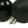 Floristik24 Christmas ball plastic Ø4cm black 16pcs