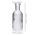 Floristik24 Bottle vase glass vase tall vase clear Ø7.5cm H19.5cm