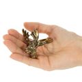 Gold Metal Napkin Rings with Deer Head Design, 6cm, Set of 4 | Floristik24.co.uk