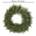 Artificial Pine Needle Wreath with Small Cones 40cm | Floristik24.co.uk