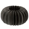 Floristik24 Paper Honeycomb Pumpkin Decoration Rings 24cm Dark Grey - Set of 4